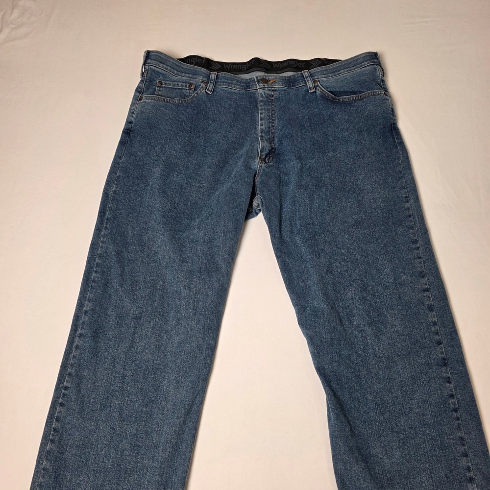Wrangler Jeans Men 40x29 Blue Regular Fit Five Star Comfort Flex Waist 96CFWLW